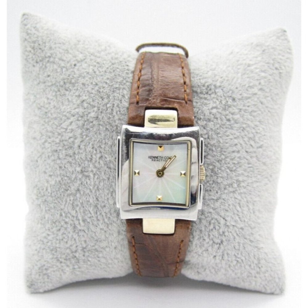 Women's Kenneth Cole Reaction Quartz WR Analog 21mm Dial‎ Causal Watch (E977)